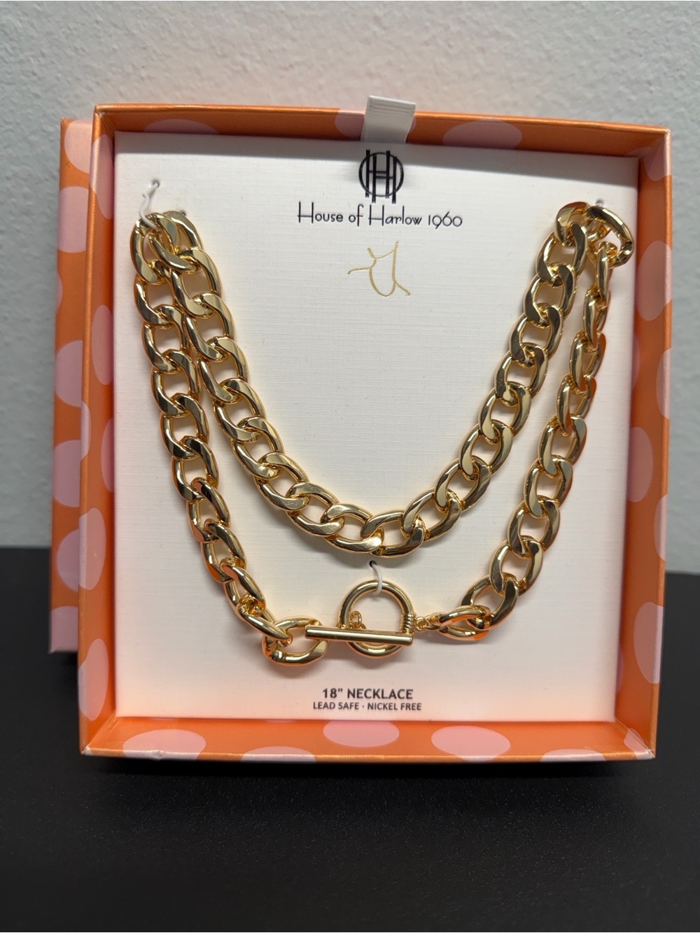 House of Harlow 1960 | Chunky Link Toggle Statement Necklace ✨